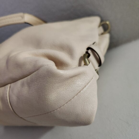 Euc Coach Ashley Beige Satchel Tote Bag Purse - Picture 9 of 13